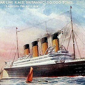 The Titanic is the only big liner not to have been baptized.