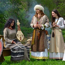 The Vikings had no written language, but only an oral language.