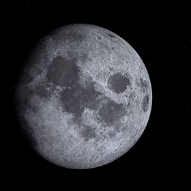 A lunar day is a little over 27 Earth days.