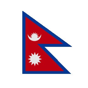 There are three flags that are neither rectangle nor square shaped, including the flag of Nepal.