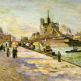 Armand Guillaumin was known for painting urban scenes.