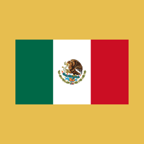 It’s the flag of Mexico that features an eagle devouring a serpent.