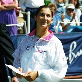 A spectator stabbed Monica Seles during a match.