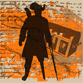 Numerous pirates had wooden legs.