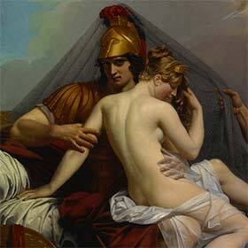 Aphrodite, goddess of love, and Ares, god of war, were lovers.