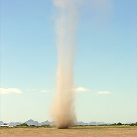 To have a tornado, there must be clouds.