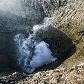 Indonesia is the best country to visit if you want to see volcanoes.