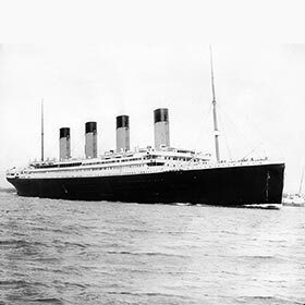 The Titanic shipping line's route was London – Lisbon – New York.