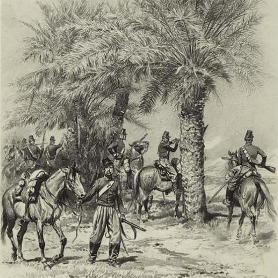 Monet was drafted into the 1st Regiment of African Light Cavalry and served in Algeria. 