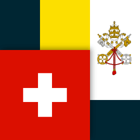 The flags of Vatican City and Switzerland are the only ones that are square shaped.