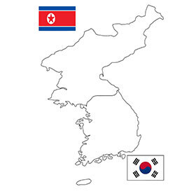 After the Second World War, Korea was divided in two.