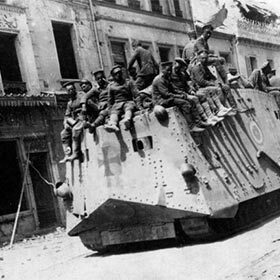 À la fin de la guerre, les Allemands occupaient encore une partie de la France et de la Belgique.