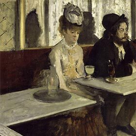 L’absinthe a été peinte par Degas.
