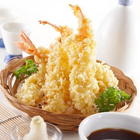 Tempura is cooked using a high-calorie frying method.
