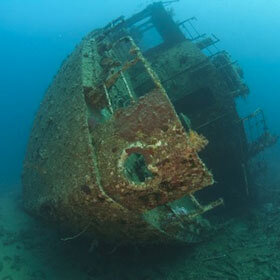 There are more than 3 million shipwrecks on the ocean floor.