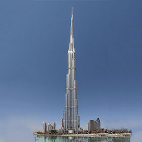En 2017, le Burj Khalifa est le plus haut gratte-ciel du monde.