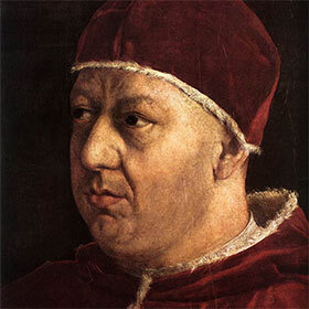 From 1516 until his death, Leonardo da Vinci was in the service of Pope Leon X.