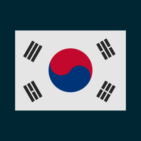 The flag of South Korea represents the idea of universal harmony.