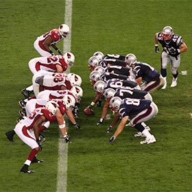 En 2008, après avoir gagné tous leurs matches de la saison 2007, les Patriots de la Nouvelle-Angleterre ont gagné le Super Bowl.