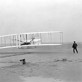 On January 1, 1900, Orville Wright made the first controlled flight of a power-driven airplane.
