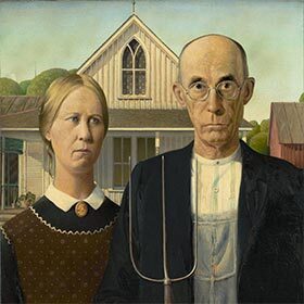 The painting American Gothic, one of the icons of American art, was painted by an Austrian immigrant.
