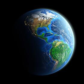 The mass of our planet is about 6,000,000,000,000,000,000,000,000 kg (13.2 x 1024 lb.).