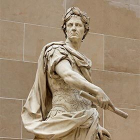 Julius Caesar was born in 100 BC.