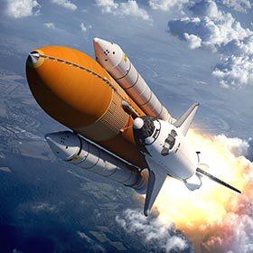 Le poids du carburant d’une navette spatiale pèse trois fois le poids de la navette elle-même.