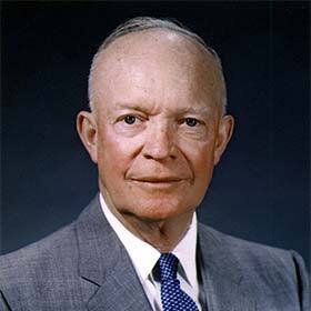 Republican candidate Dwight D. Eisenhower and Democratic candidate Adlai Stevenson competed in two presidential elections.