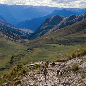 The Andean road network Qhapaq Ñan covers more than 18,600 mi. (30,000 km).