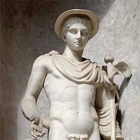 Hermes is both the guardian of travelers and master of thieves.