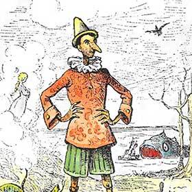 Cette phrase est bien écrite : « Selon Geppetto, Pinocchio était un menteur-nez. »
