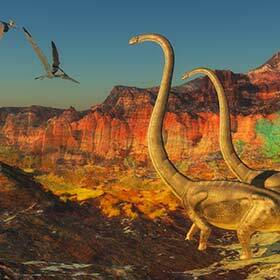 Dinosaurs ruled the Earth for about 165 million years.