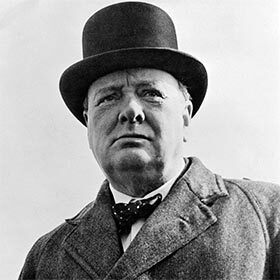 Churchill was the leader of the UK at the start of the Second World War.
