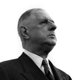 General Charles de Gaulle was President of France before and after the Second World War.