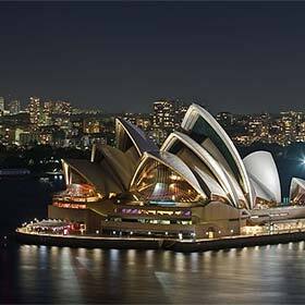 The electricity requirements of the Sydney Opera House are equivalent to those of a town of 25,000 inhabitants.