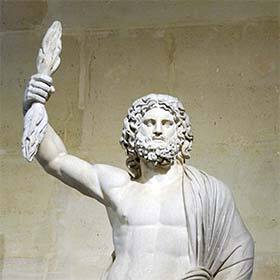 Une lutte à mort opposait Zeus et Jupiter.