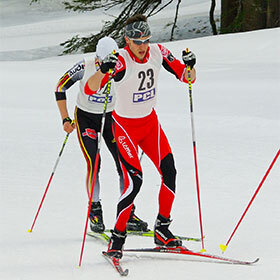 The Nordic combined competition is a combination of two disciplines: cross-country skiing and ski jumping.