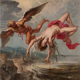 Le père d’Icare lui fabriqua des ailes pour lui permettre de s’échapper du labyrinthe.