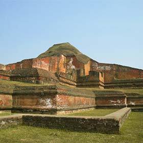 The Somapura Mahavihara at Paharpur housed 177 meditation rooms for Buddhist monks.