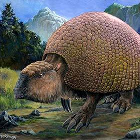 Glyptodon was the favorite prey of cave lions.