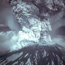 En 1980, la violente éruption du mont Saint Helens n’a heureusement fait aucune victime.