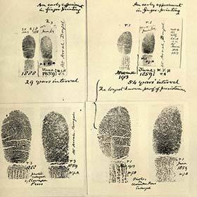 Sherlock Holmes preceded the police in the use of fingerprints.