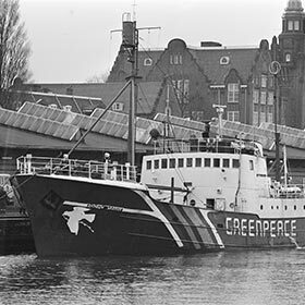 In 1985, Greenpeace’s Rainbow Warrior ship was sunk by the French secret service.